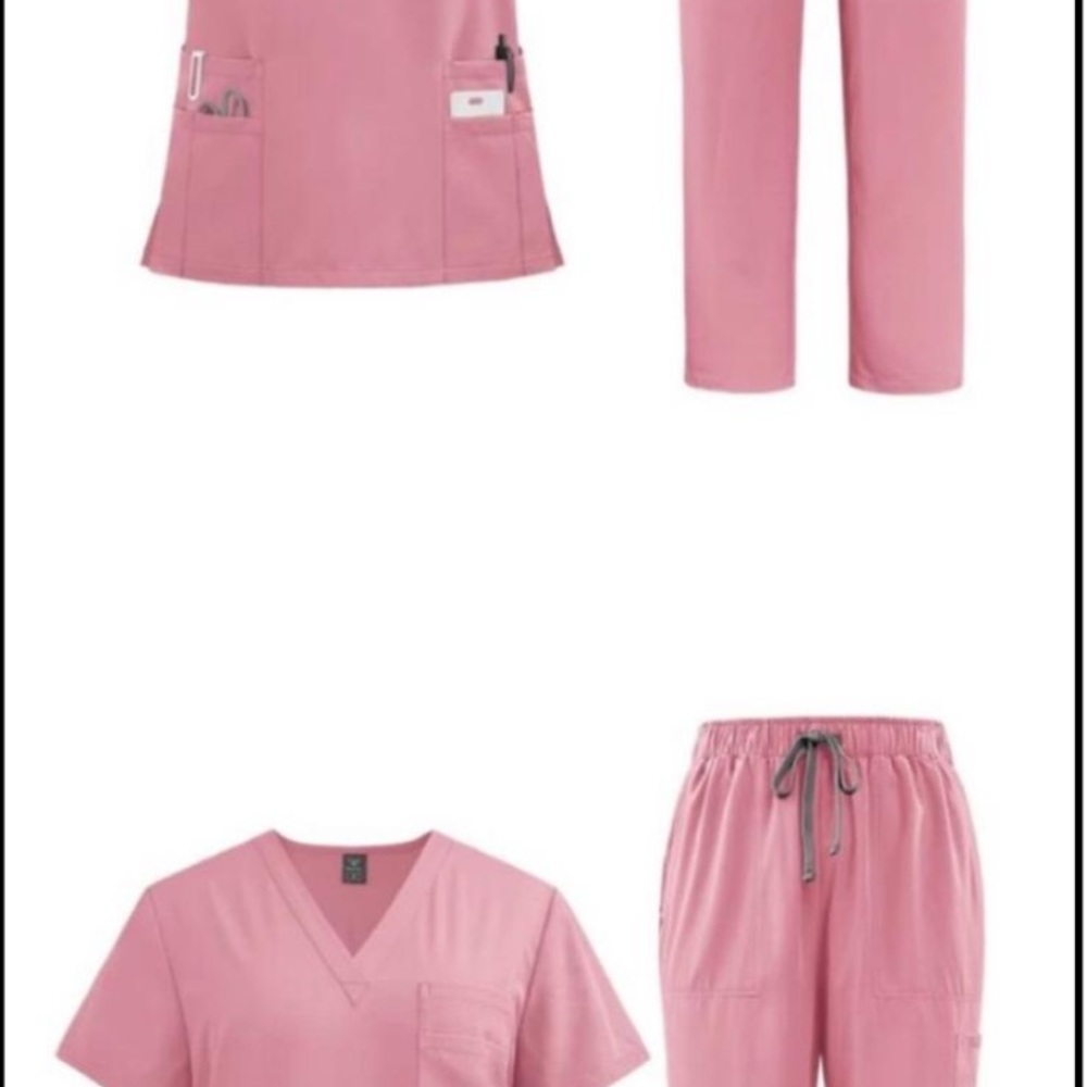 Comfortable Pink Scrub Set